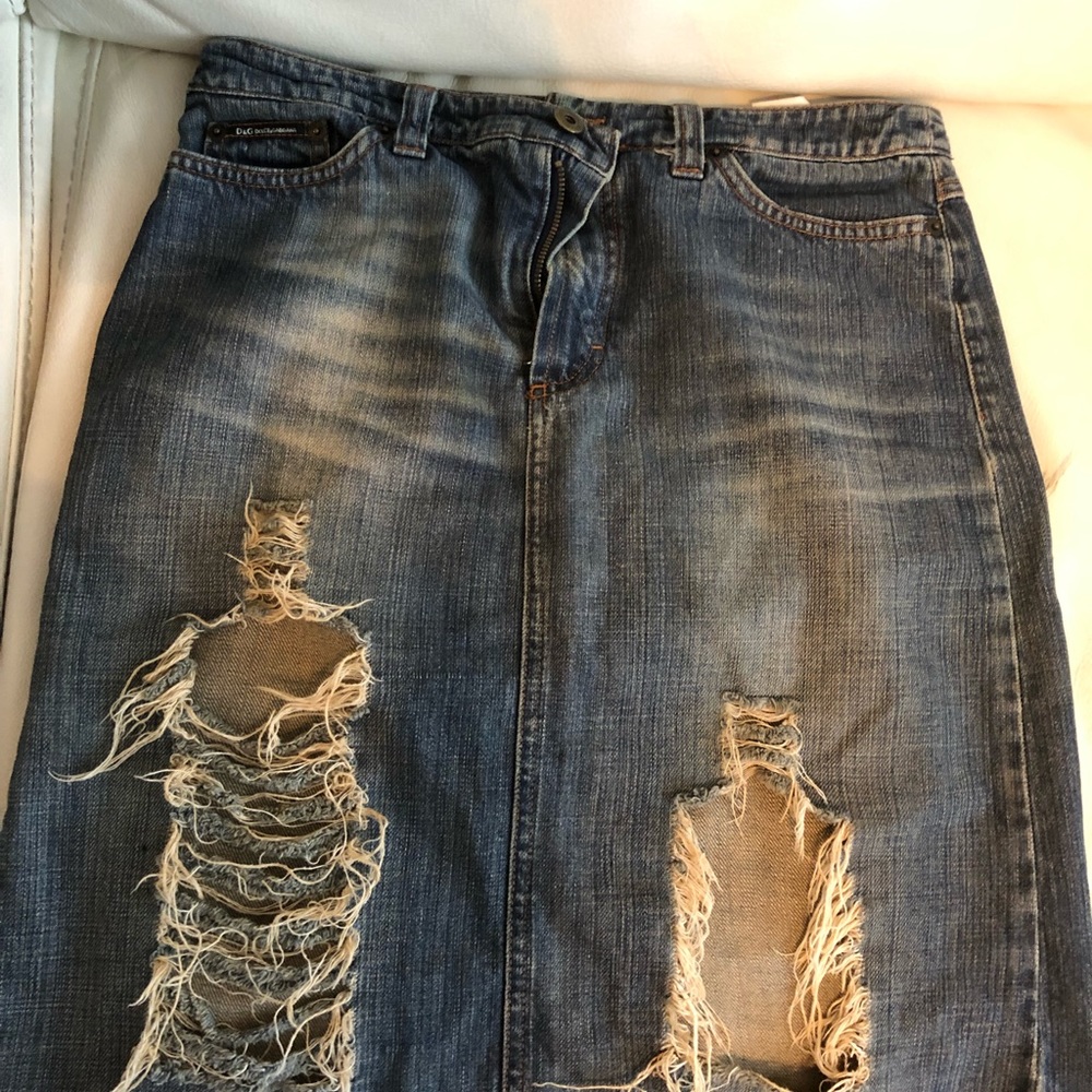 Dolce Gabbana Jean Skirt